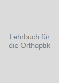 Cover Lehrbuch für die Orthoptik