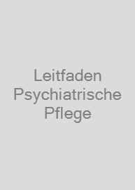 Cover Leitfaden Psychiatrische Pflege
