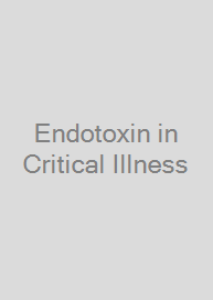 Cover Endotoxin in Critical Illness