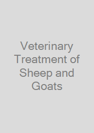Cover Veterinary Treatment of Sheep and Goats