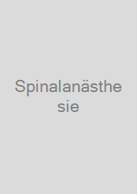 Cover Spinalanästhesie