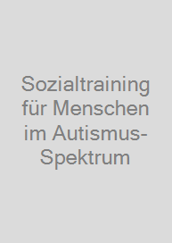 Cover Sozialtraining für Menschen im Autismus-Spektrum