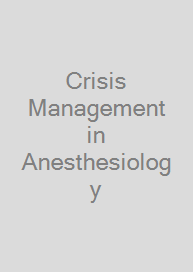 Cover Crisis Management in Anesthesiology